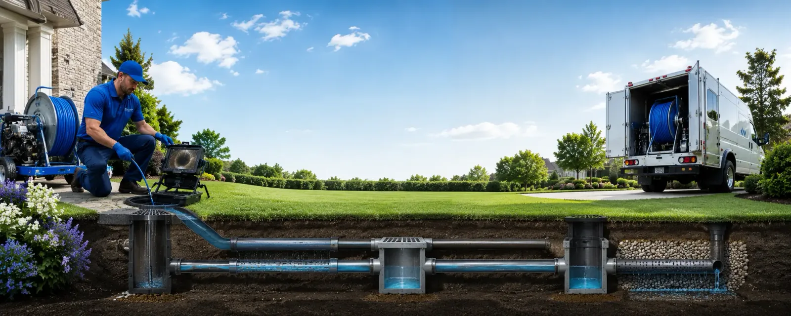 Outdoor drain cleaning information for Grayville, IL